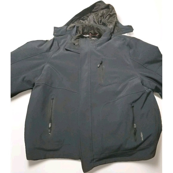 Calvin Klein's 3 in 1 Men's  Sz XXL Water Resistant Blue Hooded Jacket Outdoors - Picture 16 of 16